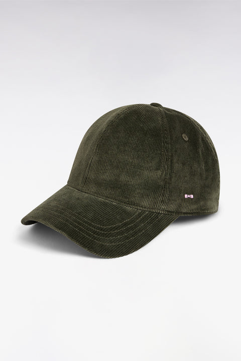 Khaki corduroy cap - Image 1
