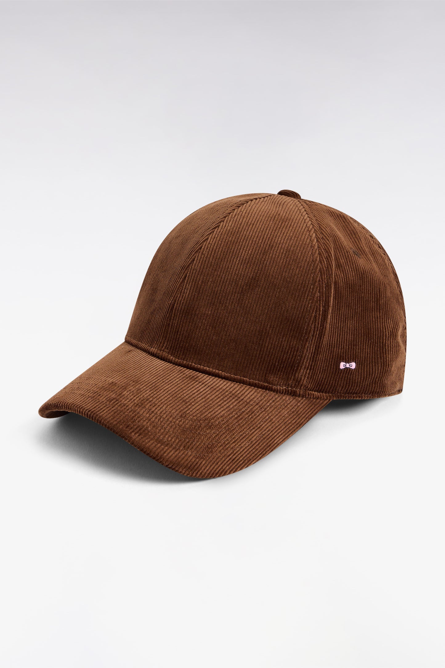 Brown corduroy cap