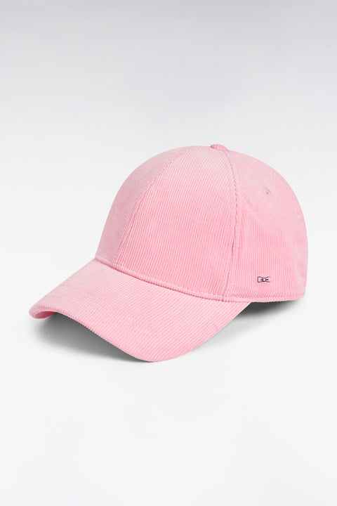 Pink corduroy cap - Image 1