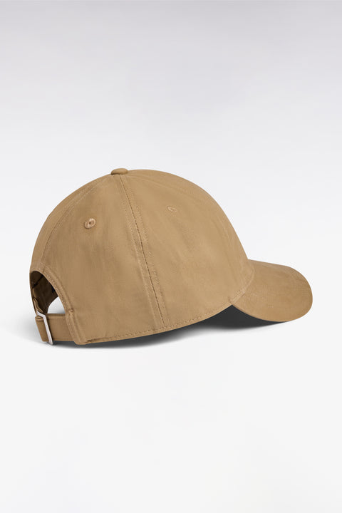 Beige cotton piqué cap - Image 2