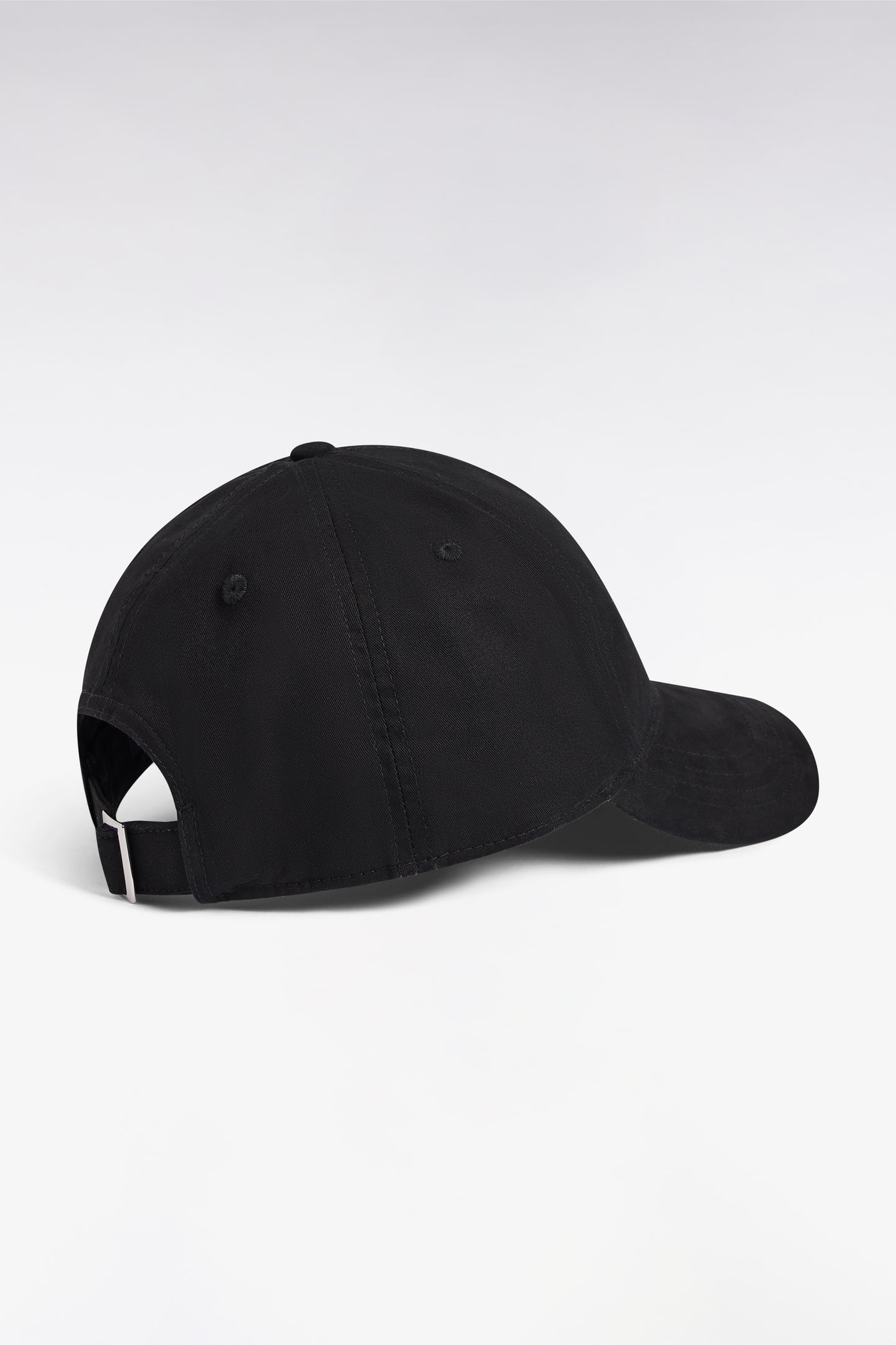 Casquette en piqué coton noire