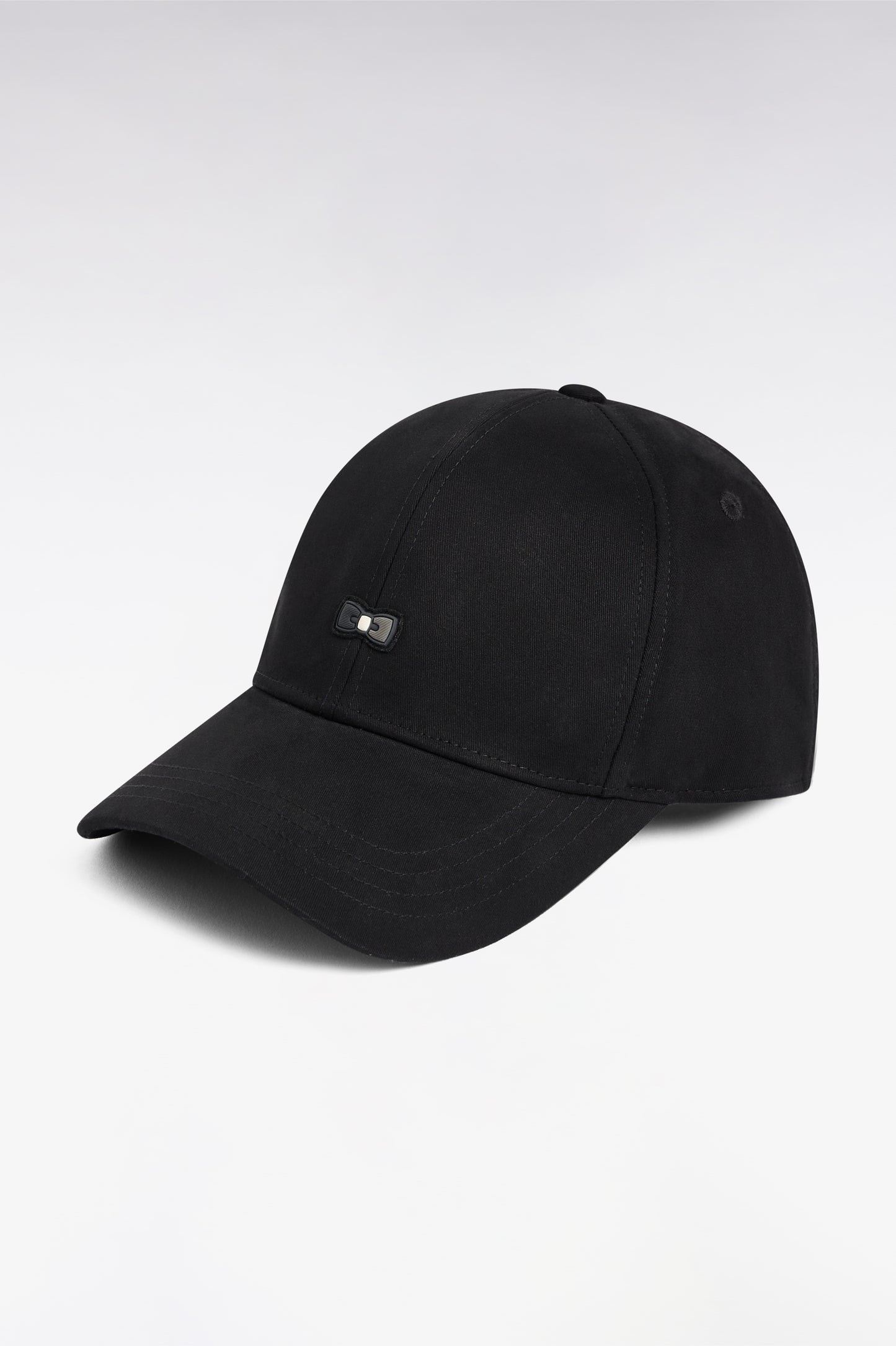 Casquette en piqué coton noire