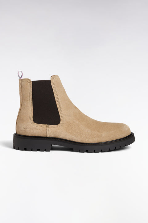 Beige suede Chelsea boots - Image 1