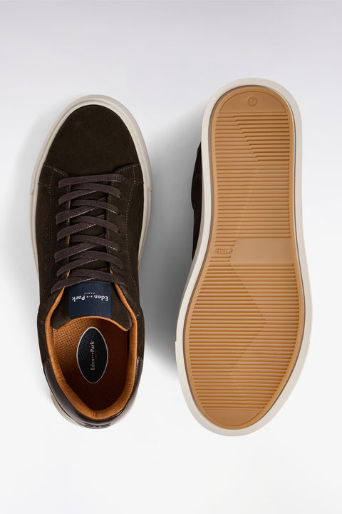 Navy suede low-top sneakers - Image 2