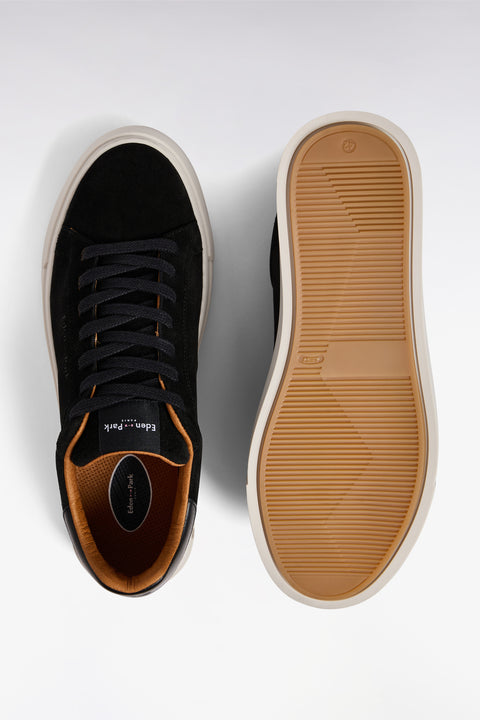 Black suede low-top sneakers - Image 2