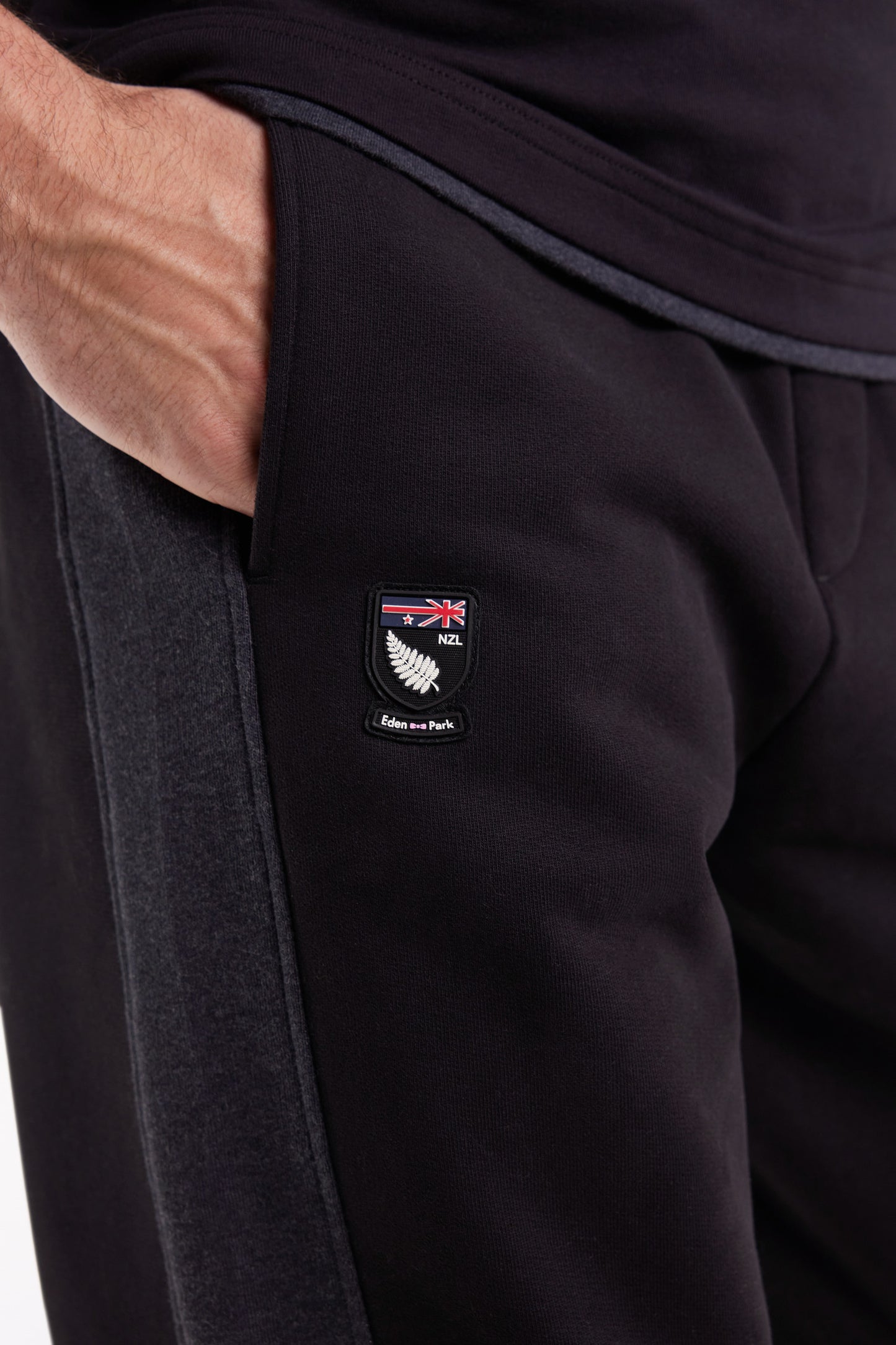New Zealand Relaxed fit black fleece jogging suit