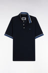 Polo manches courtes en coton marine coupe ample