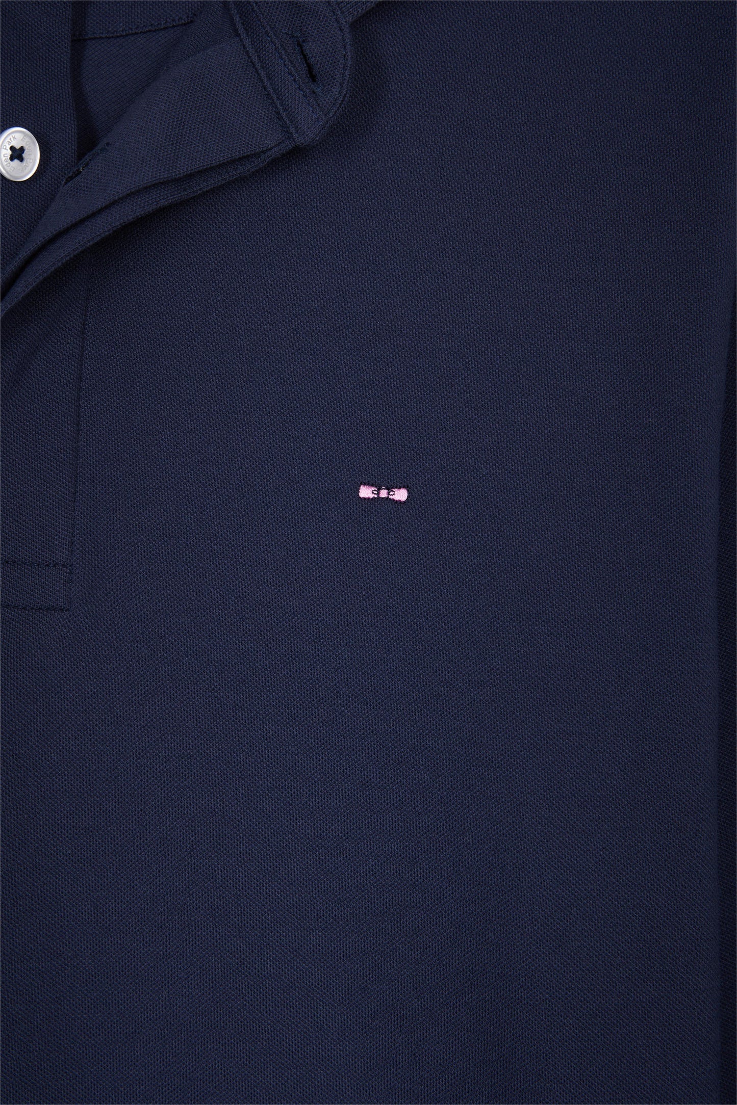 Long-sleeved polo shirt in grey stretch cotton, slim fit