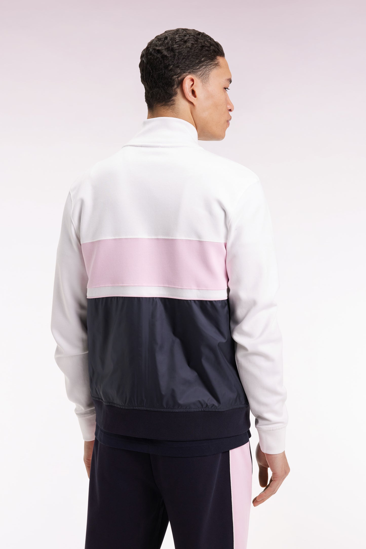 Sweatshirt en coton mélangé rose