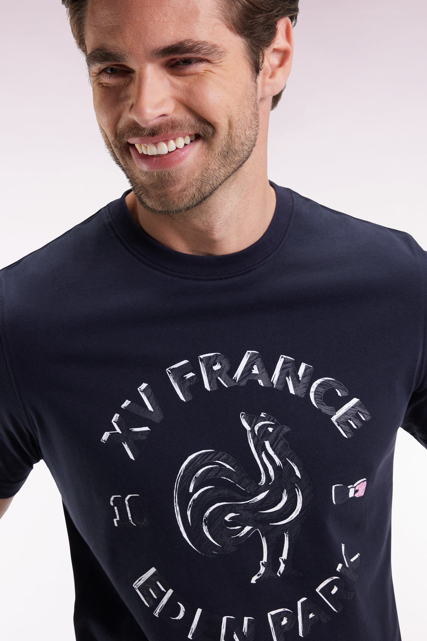 T-shirt à manches courtes marine XV de France