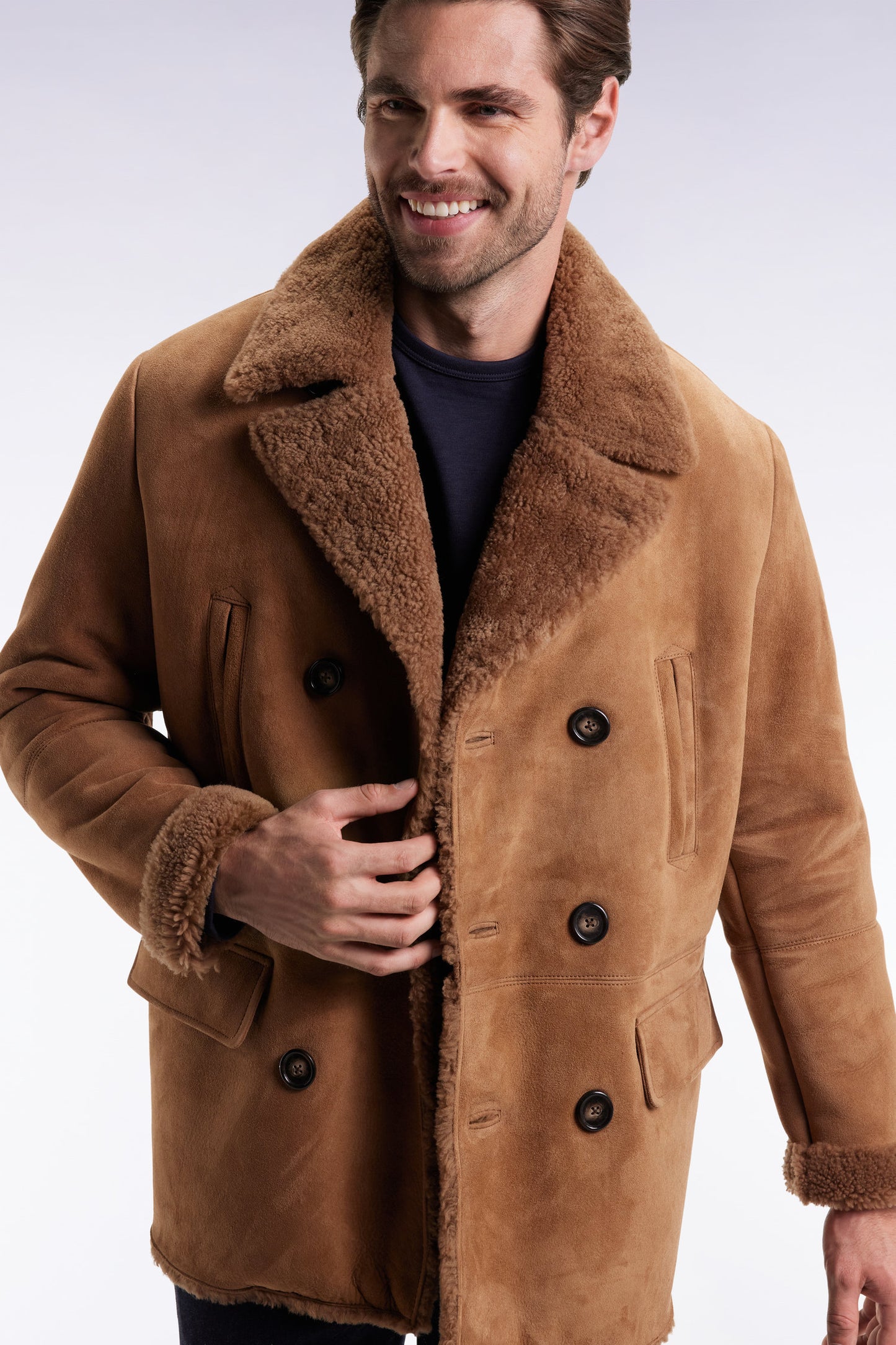 Brown wool coat