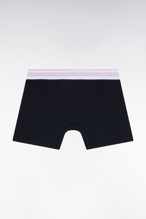 White colorblock cotton jersey boxer shorts - Image 2