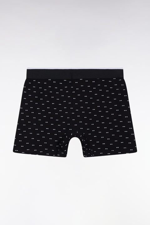 Boxer briefs in cotton jersey with black bow tie pattern - Image 2