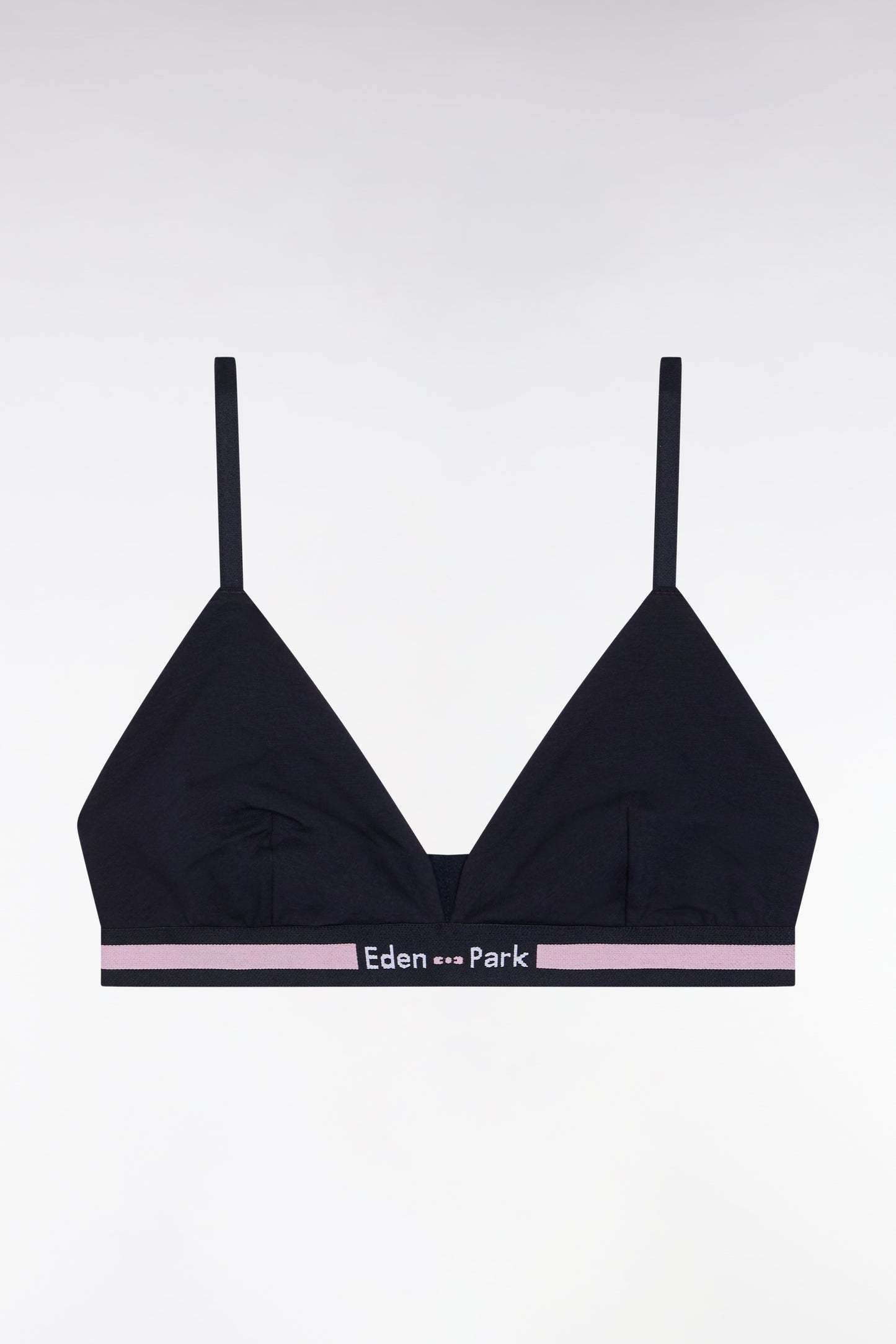 Soutien-gorge en jersey stretch marine à logo