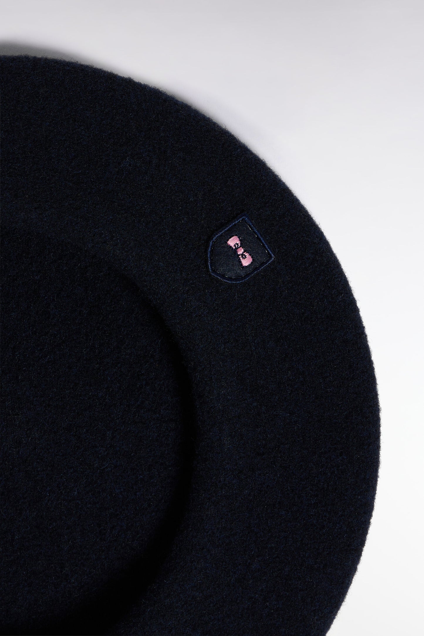 Béret en laine vierge marine