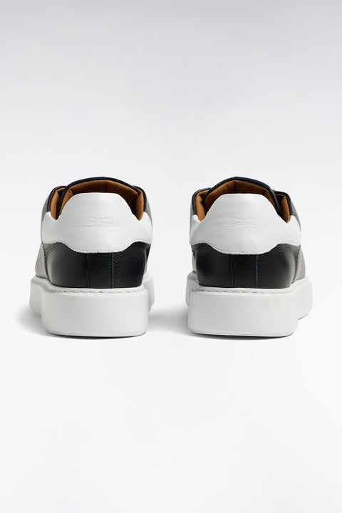Baskets en cuir grainé noir - Image 2