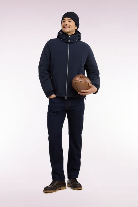 Doudoune en nylon marine - Image 1