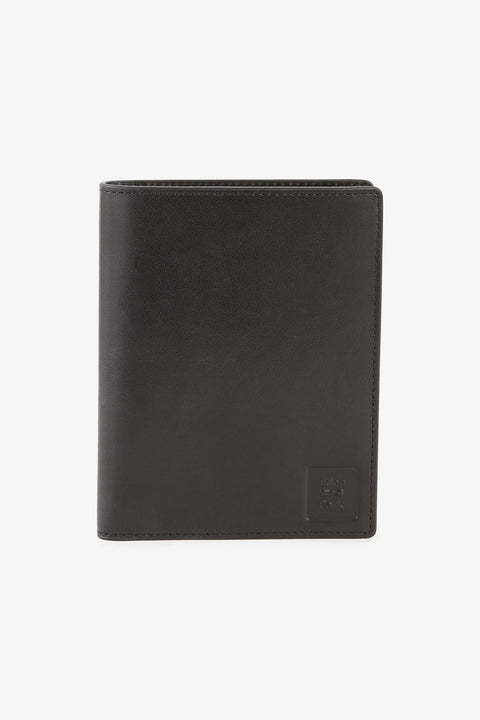 Black leather passport wallet - Image 1