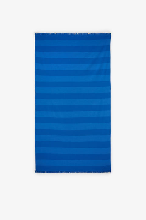 Striped blue hammam towel - Image 1