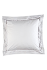 2 white and silver square pillowcases - Avec toi et les bleus