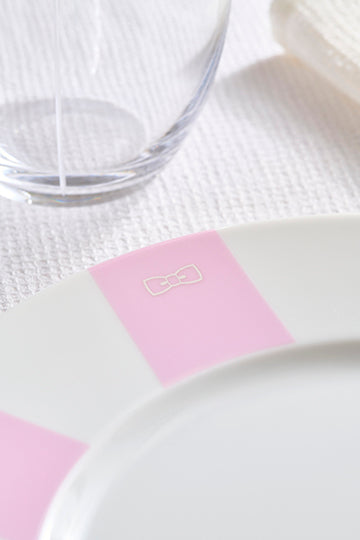 Set of 6 navy deep dessert plates in Limoges porcelain - Image 2