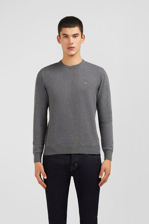 Crew grey cotton jumper - Image 1
