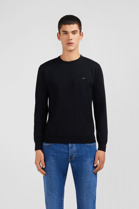 Crew black cotton jumper - Image 3