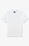 V-neck white light pima cotton t-shirt