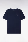 V-neck navy light pima cotton t-shirt