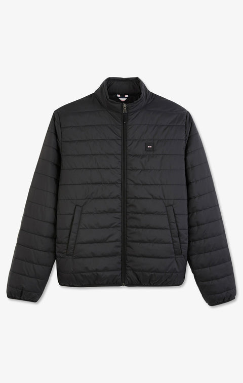 Lightweight, long-sleeved puffa jacket in black - Image 2