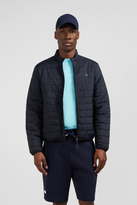 Lightweight, long-sleeved puffa jacket in dark blue - Image 3