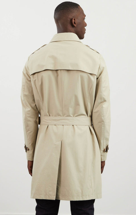 Beige water-repellent trench coat - Image 3