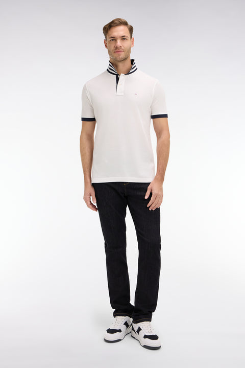 Navy blue jeans in stretch cotton - Image 3