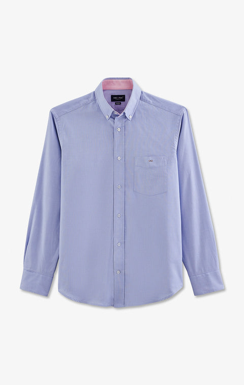 Blue cotton shirt - Image 2