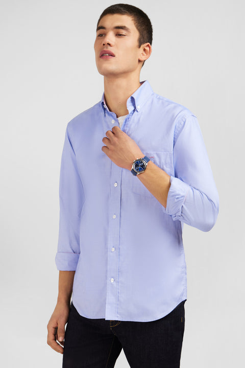 Blue cotton shirt - Image 3
