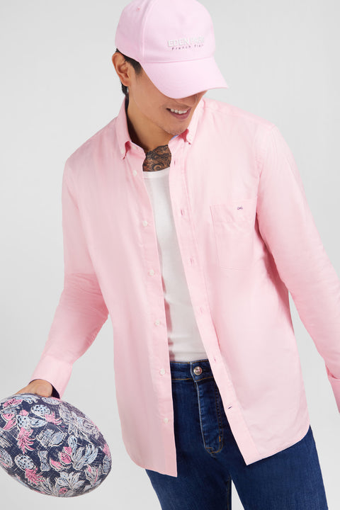 Pink cotton shirt - Image 3