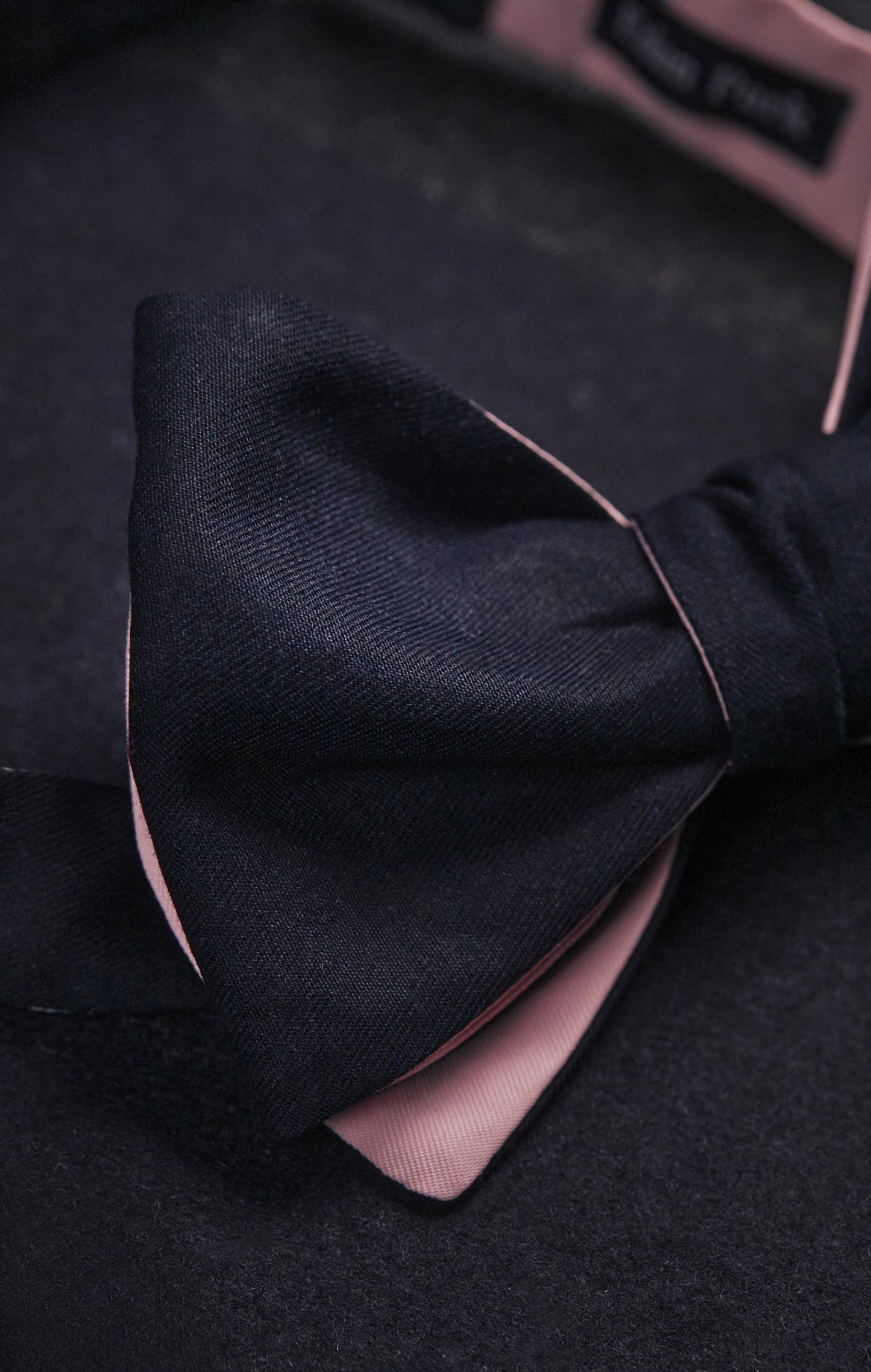 Nœud papillon marine upcyclé Pap'Atelier