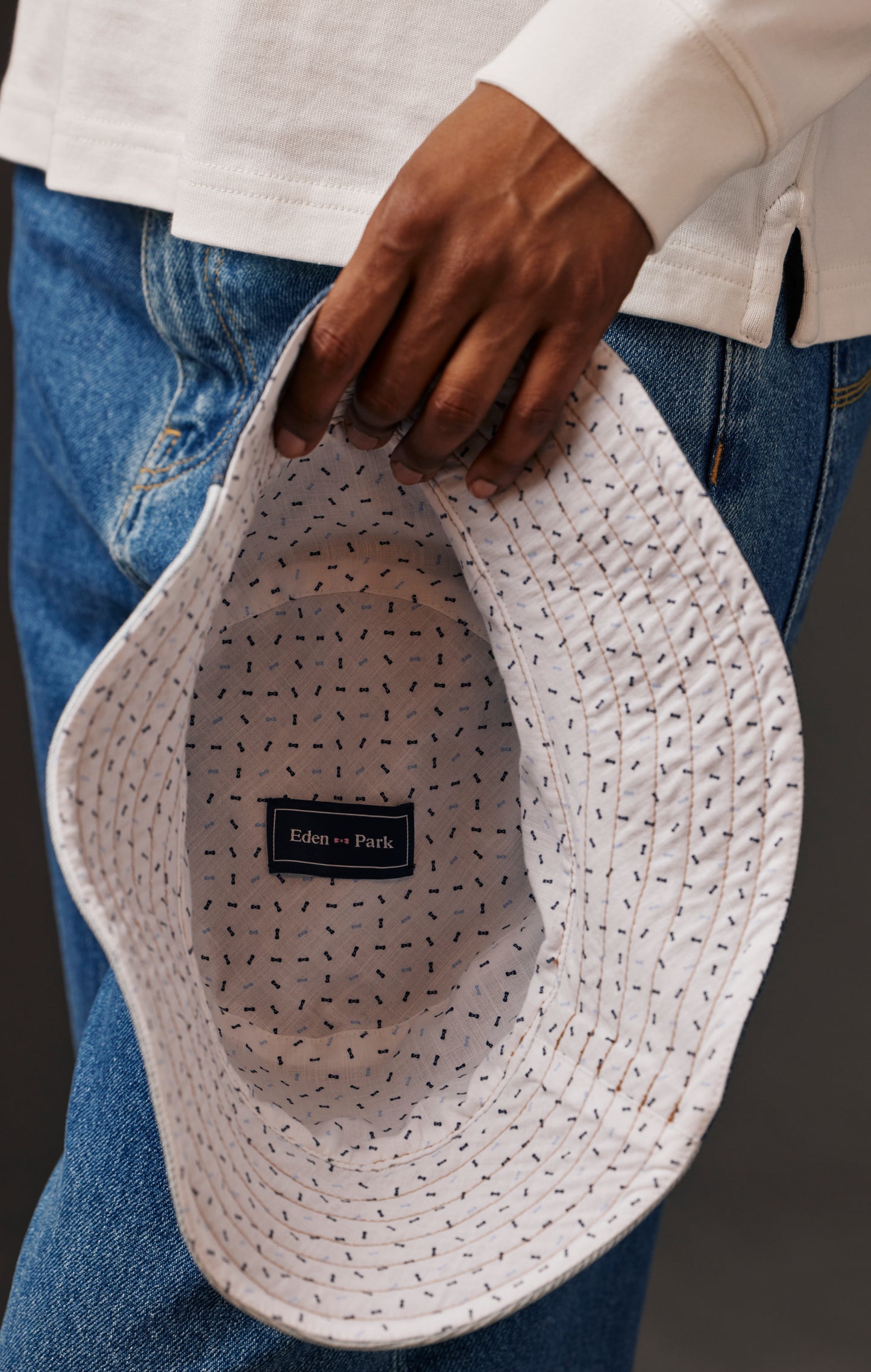 Pap'Atelier upcycled denim patchwork bob