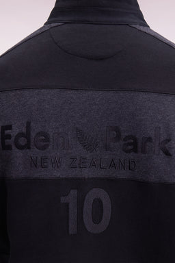 New Zealand striped long-sleeved jersey in thick grey cotton jersey