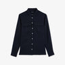 Dark blue linen blouse