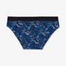 Dark blue panties with floral print