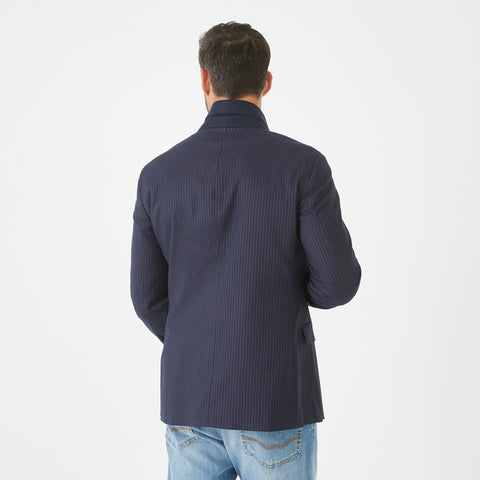Dark blue striped blazer - Image 3