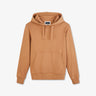 Hooded sweatshirt in brown fleece