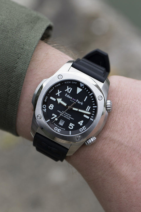 Black French Flair divers’ automatic sport watch - Image 2