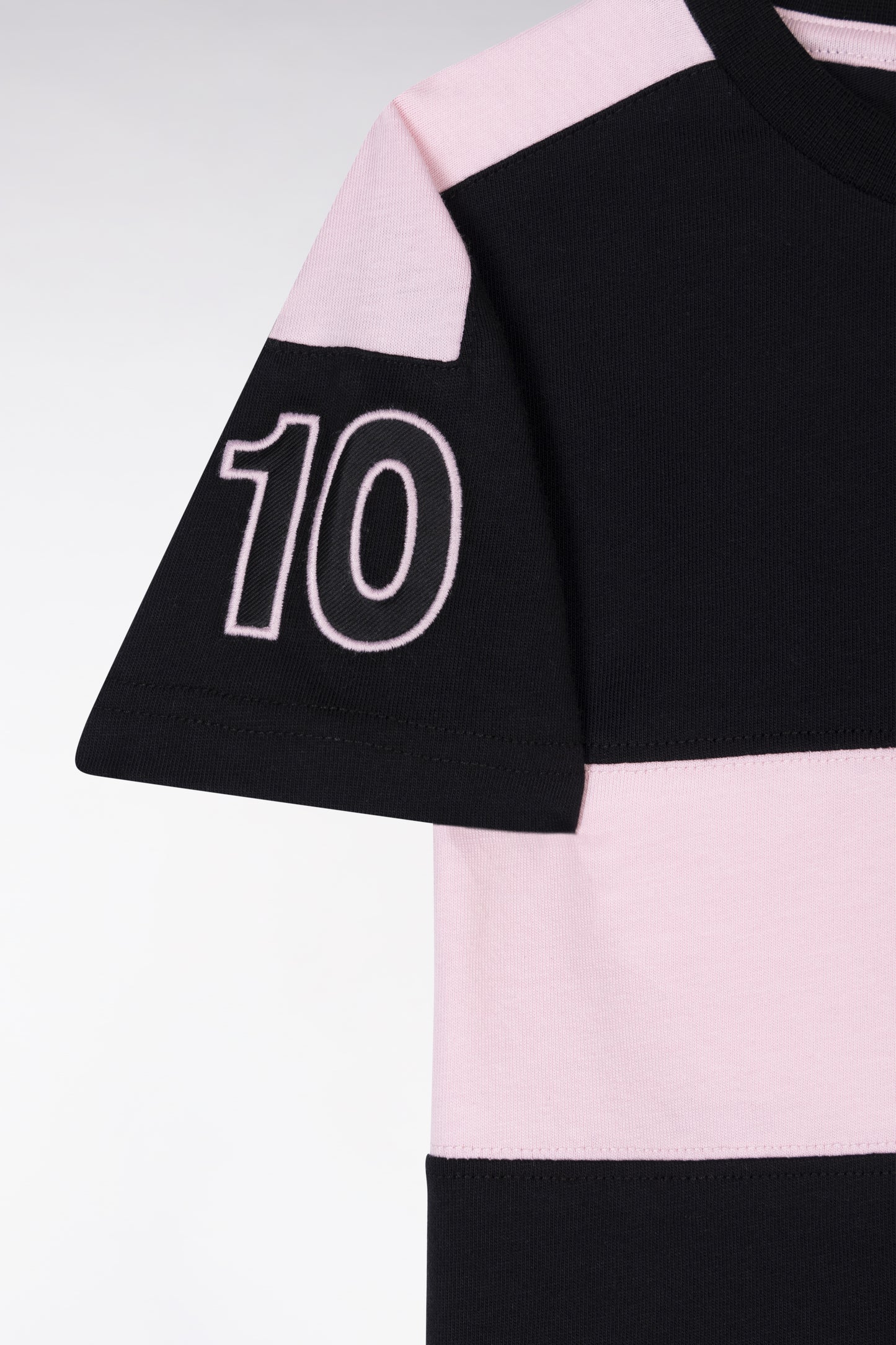 Black cotton zoland t-shirt straight cut