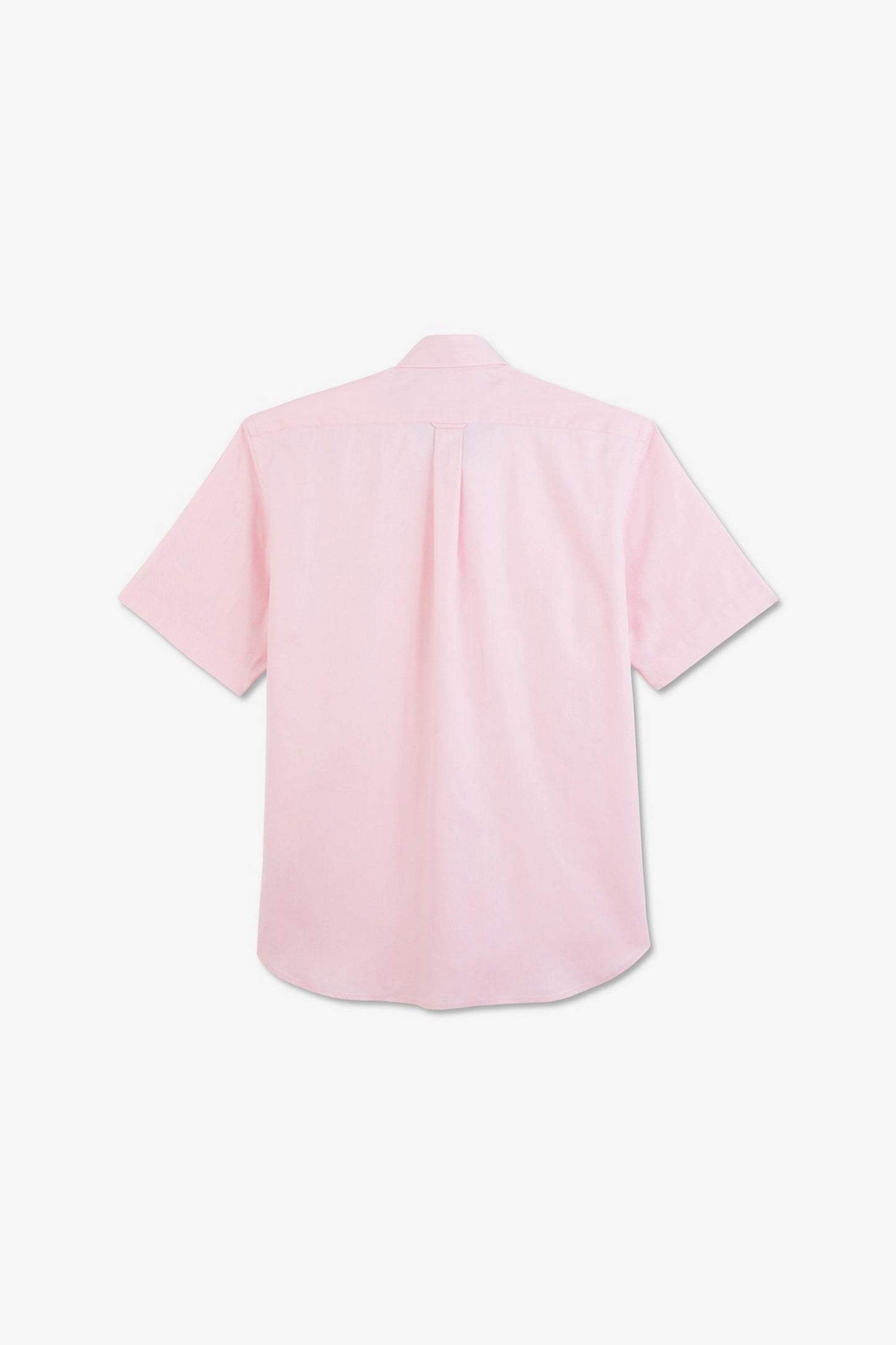 Short sleeved pink cotton shirt