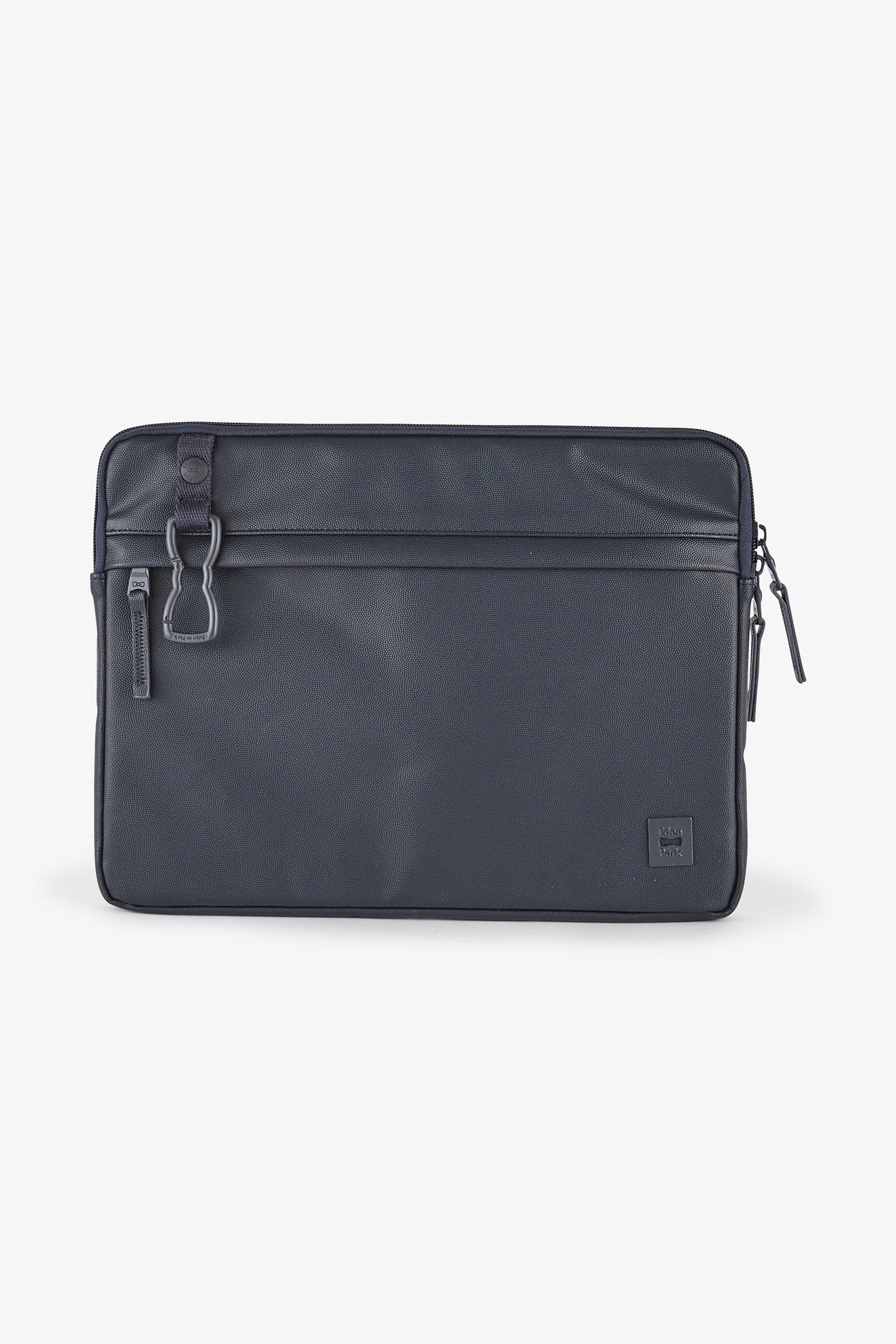 iPad case in dark blue leather