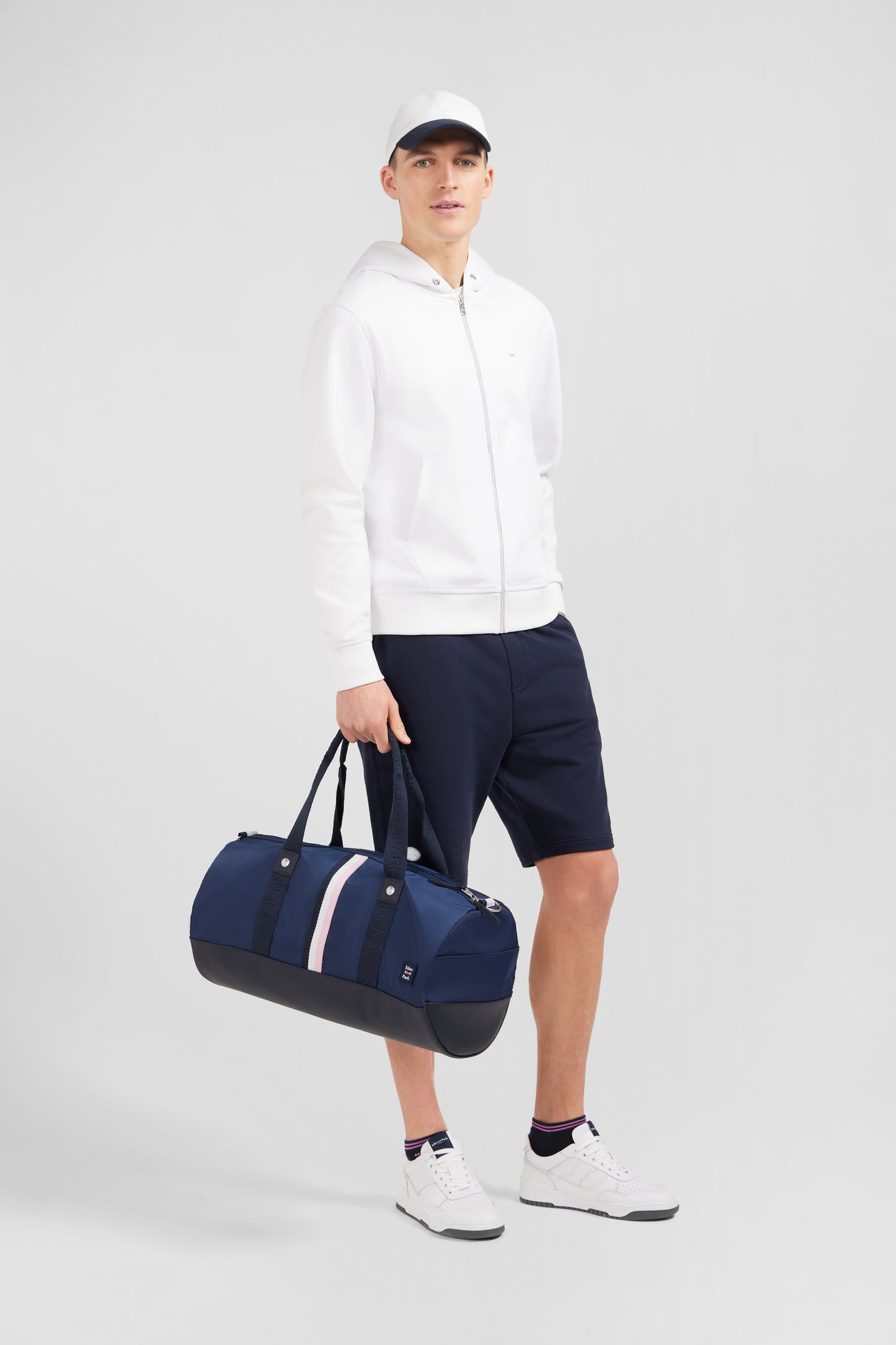 Navy blue rectangular sports bag