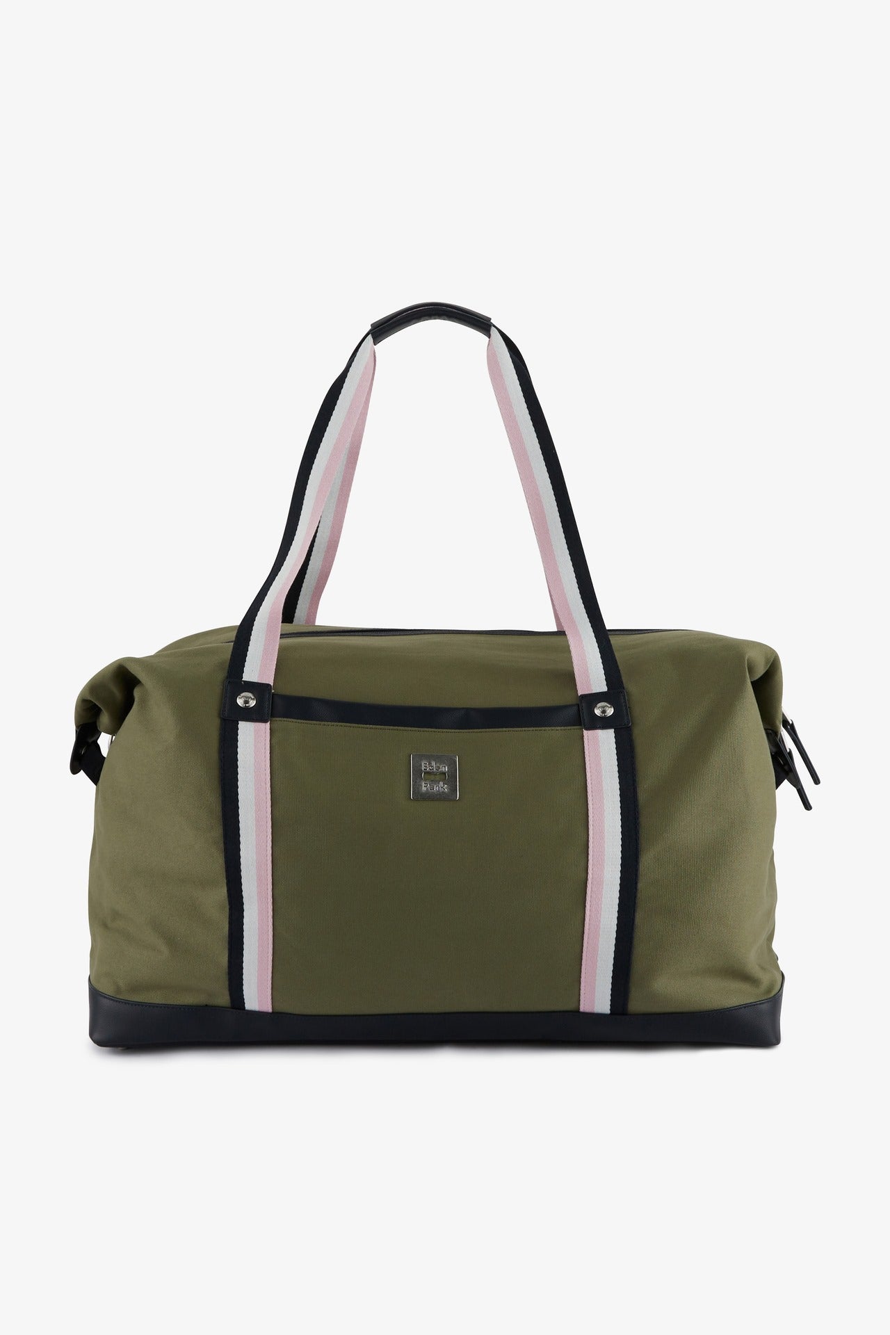 Khaki fabric travel bag