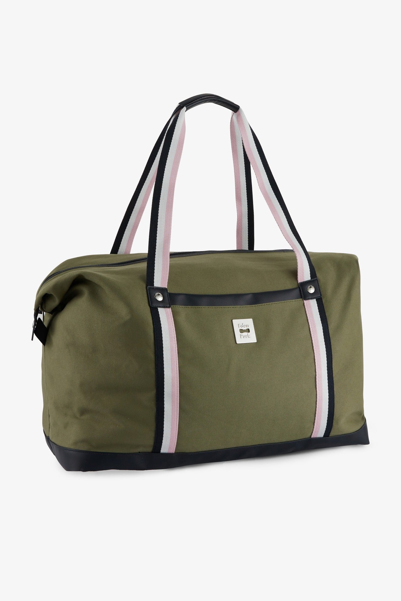 Khaki fabric travel bag